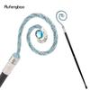 White Blue Hanger Blue Diamond Fashion Stick Decorative Cane Elegant Fashion Cane Cosplay Alloy Crosier Vintage Stick 90cm