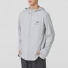 Skechers Fashion Sports Series Logo Letter Hooded Running Fitness Training Long Sleeve Jacket Unisex Jackets Dawn-Blue Gray P225U130-02VP