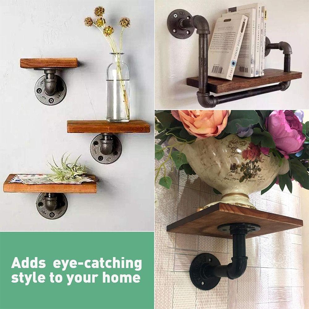 Nová malovaná příruba podlahová černá průmyslová vintage styl železná trubková příruba s závitovým otvorem přírubová deska domácí