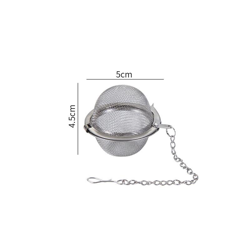 1/2pc Tea Infuser Extra Fine Mesh Tea Strainers For Loose Tea Stainless Steel Tea Strainer With Extended Chain Hook Spice Kitchen