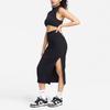 Nike Sportswear Chill Knit Casual Long Skirts Women's Black FQ1637-010