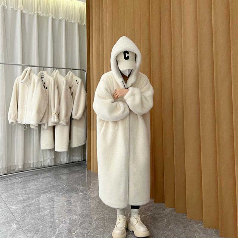 Winter Long Oversized Warm Thick Blue