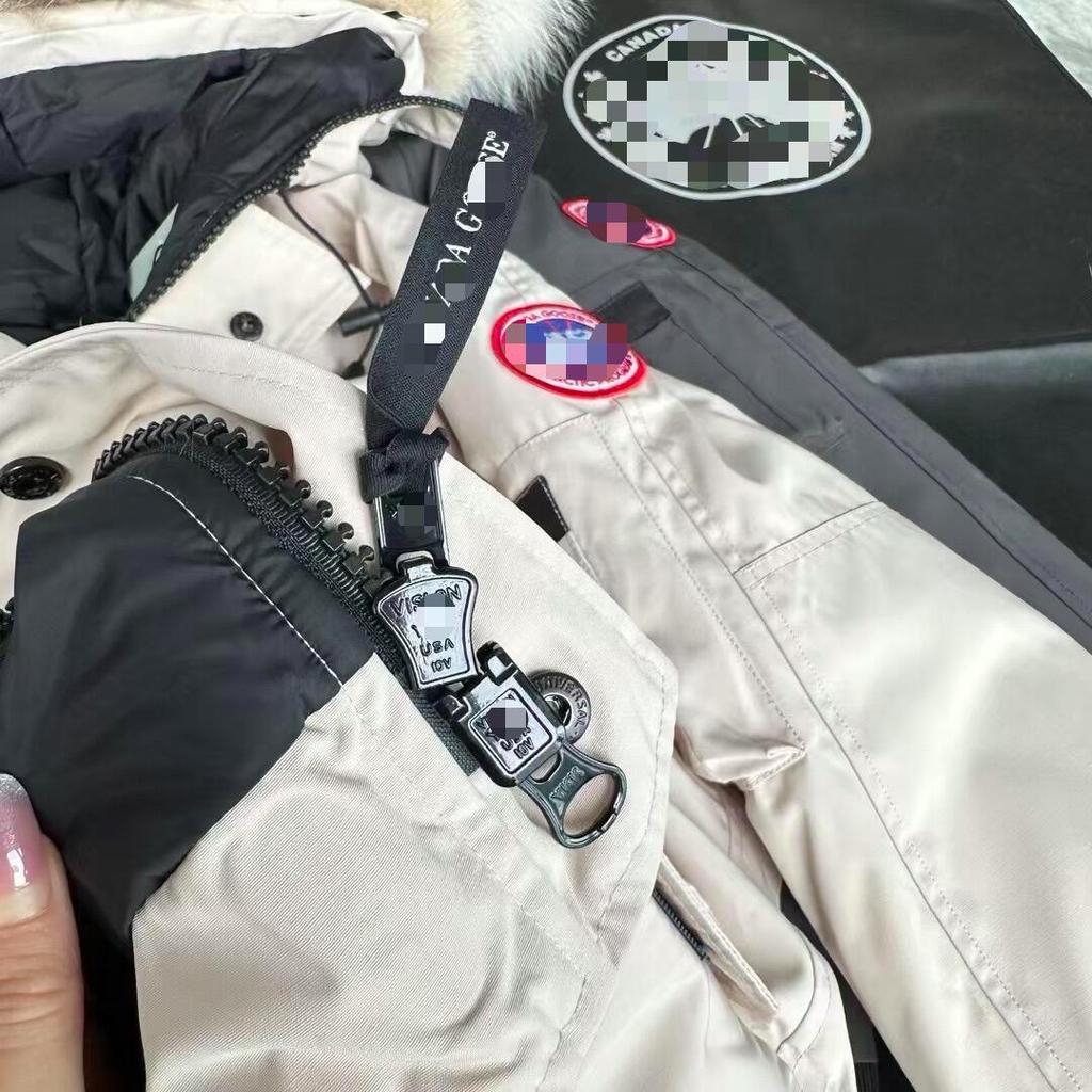 Canada Goose Kurze Bomberjacke - Winter Daunen-Oberbekleidung für Damen & Herren, Pelzkragen, Dick & Warm.