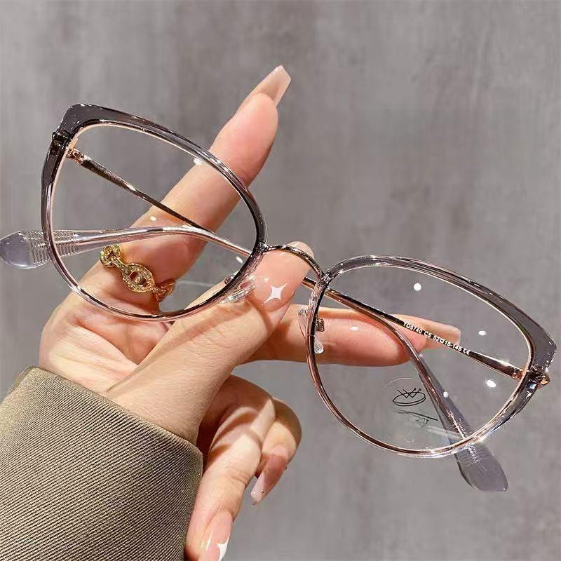 Stylish Cat Eye Blue Light Glasses With Pc Frames For Everyday Use And Clear Vision
