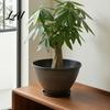 Breathable Garden Pot with Drainage Resin Flower Planters Vintage Plant Hole & Saucer Lightweight Durable Imitation Stone for Indoor Outdoor Retro