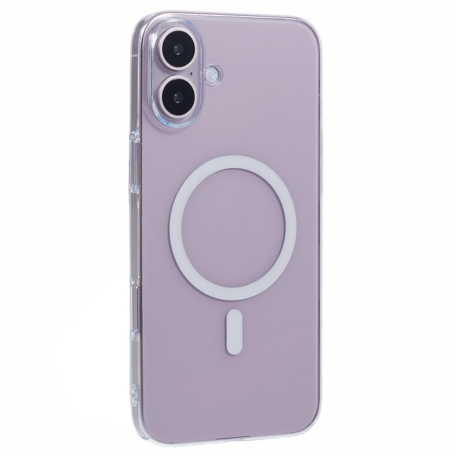 X-LEVEL Для iPhone 16 Plus Магнитный Чехол Тонкий Ударопрочный Жесткий ПК Прозрачная Крышка Телефона A