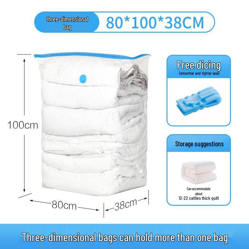 Thickened Transparent Vacuum Compression Storage Bag for Home Quilts & Bedding
