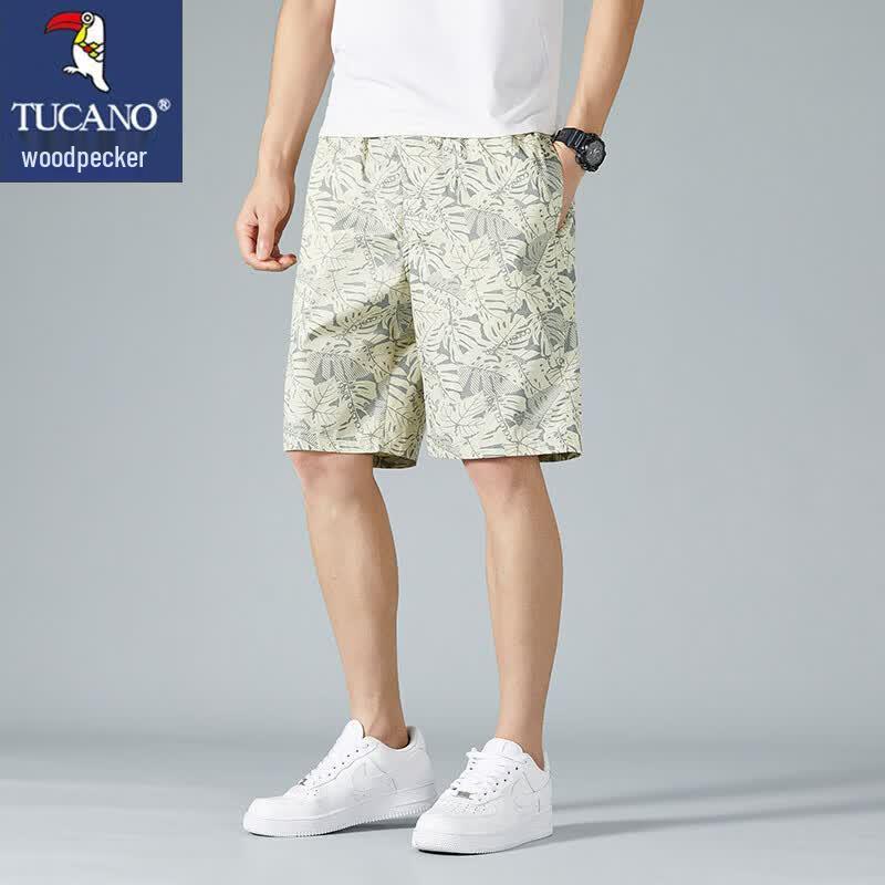 TUCANO Men's Summer Cotton Loose Straight Shorts