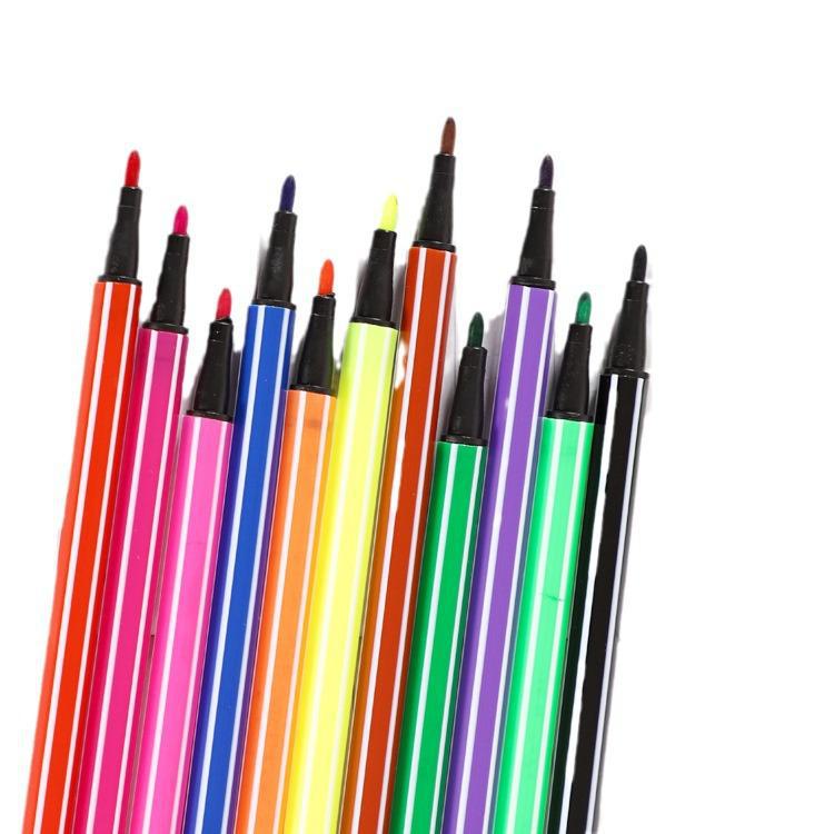 Watercolor Brush Pen Set: 6 Colors for Students & Kids Art Projects
