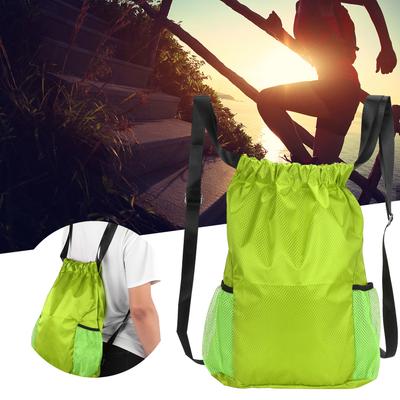 Polyester   Drawstring Shoulder Thickened Travel Storage Bag Waterproof Backpack