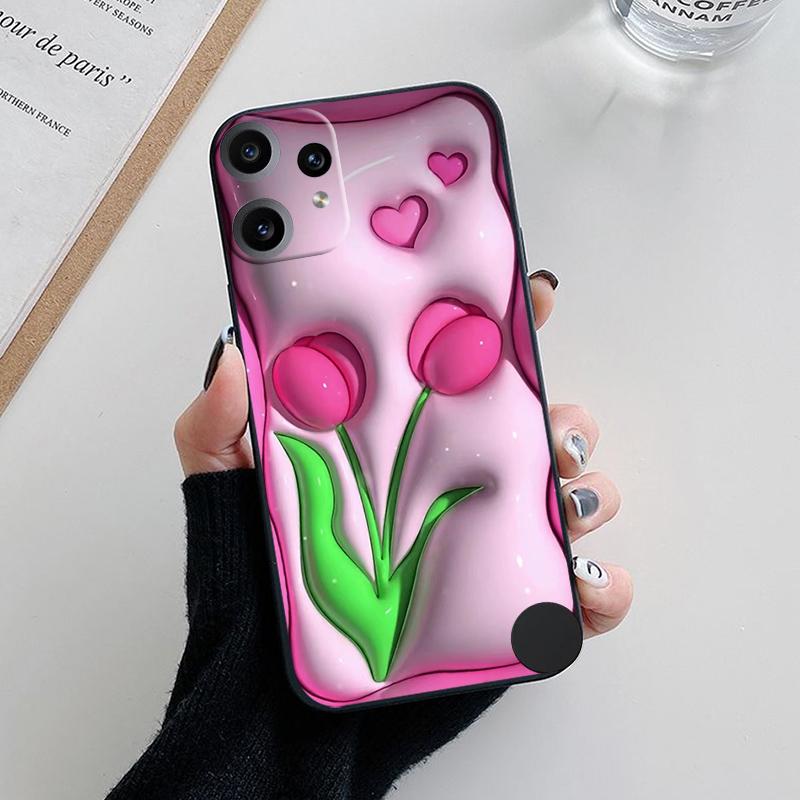 For Nothing CMF Phone 2 Pro Case Love Heart Silicone Phone Cover For CMF Phone 2 Pro 5G Phone2 Pro Funda Shockproof Bumper Shell