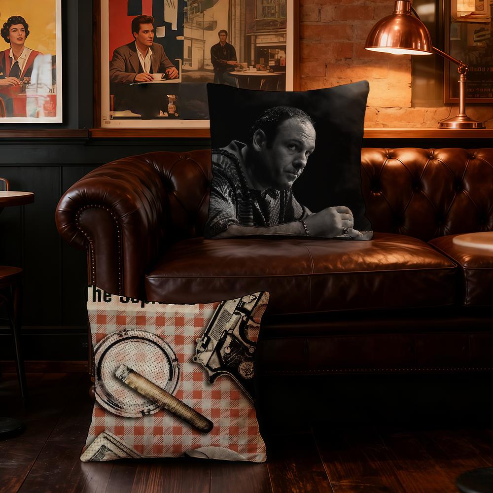 The S-Sopranos-ES TV Series cushion cover Home Bedding Sofa living Room pillowcase Simple Soft Skin Cushion Cover Party Gift
