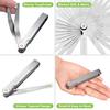 Spurtar Feeler Gauge 0.03-1.00mm, 32 Blades Dual Marked SAE and Metric Valve Gauges Measurement Tool for Measuring Gap Width Thickness