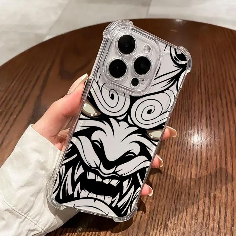 

Hannya Oni Warrior Ghost Mask Phone Case For Samsung Galaxy A57 A56 A36 A37 A55 A54 A52 A35 A34 A17 A16 A15 A07 A06 Clear Cover Galaxy A06(4G)