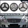 Černá a stříbrná přední mřížka stylu OE Lesklý černý znak hvězdy Pro Mercedes Benz Třída GLK X204 2008-2012 GLK280 GLK300 GLK350