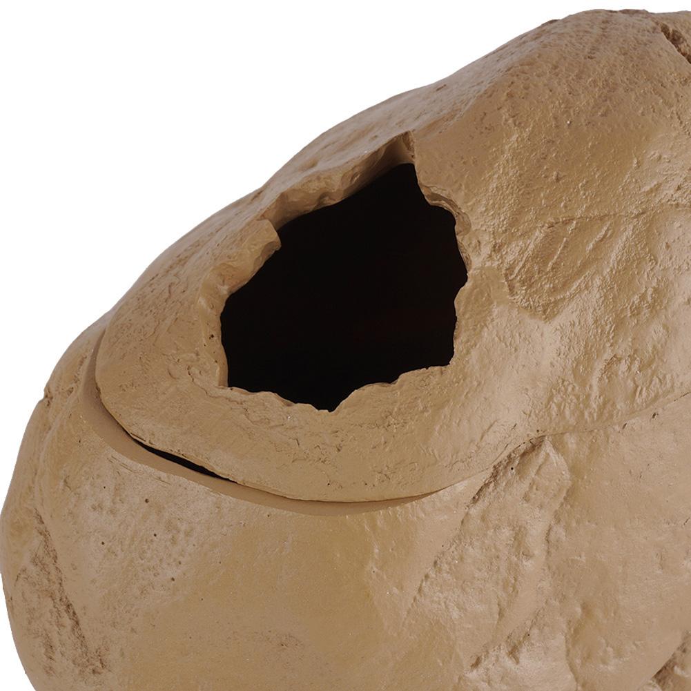 Harts Reptil Gömställe Grotta Gömställe Naturligt Stenutseende Kläckningslåda Äggläggningsskydd För Orm Råtta Gecko
