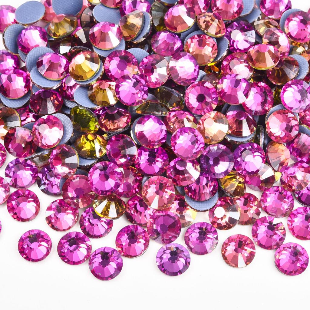 Imitation Austrian Diamond, Even Surface Hot Melt Adhesive Hot Diamond Ab Color Crystal Glass Diy Clothing Rhinestone Decoration