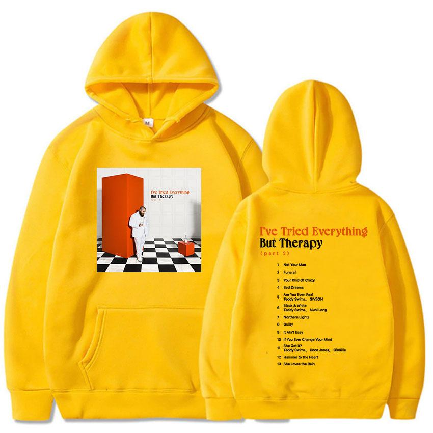 I've Tried Everything But Therapy Party 2 Album Hoodies TeddySwims Famous Singer Printing Sweatshirts Women Clothes