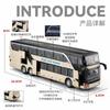 Simulation Of City Tourism Double-decker Business Bus Alloy Model Bus Car With Sound And Light