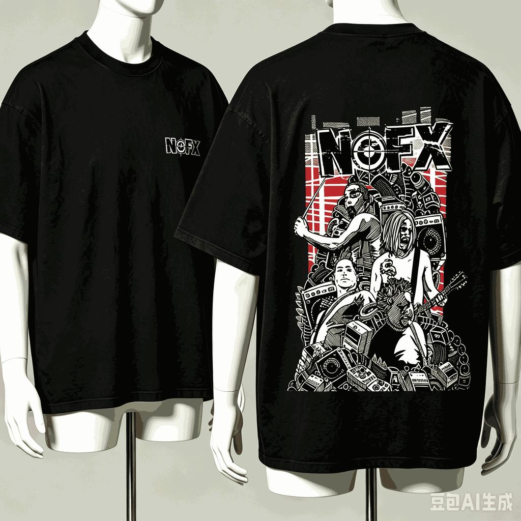 Nofx Für Fan Geschenk T-Shirt Unisex Unisex Harajuku Übergroß Unisex Kurzarm Streetwear Hohe Qualität Paare Klassische Mode Weich