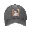The Fragrant Flower Blooms With Dignity Anime Washed Denim Cap Casual Baseball Caps Adjustable Hat Summer Unisex Baseball Hats
