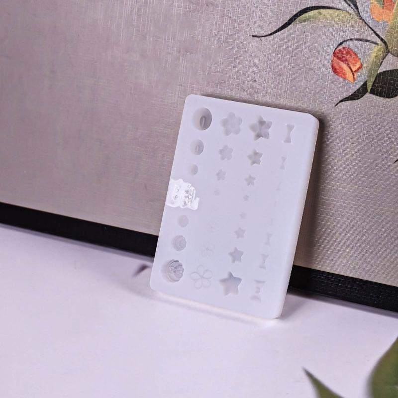 Sweet Bowknot Nail Art Mould Silicone Dropper Mold Nail Decoration Mold Silicone Manicures Molds for DIY Nail Art Decors