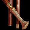 93.98 Cm Wooden Walking Cane, Brass Handle Walking Stick, Father's Gift, Mother's Gift Unisex Cane Gift for Her and Him
