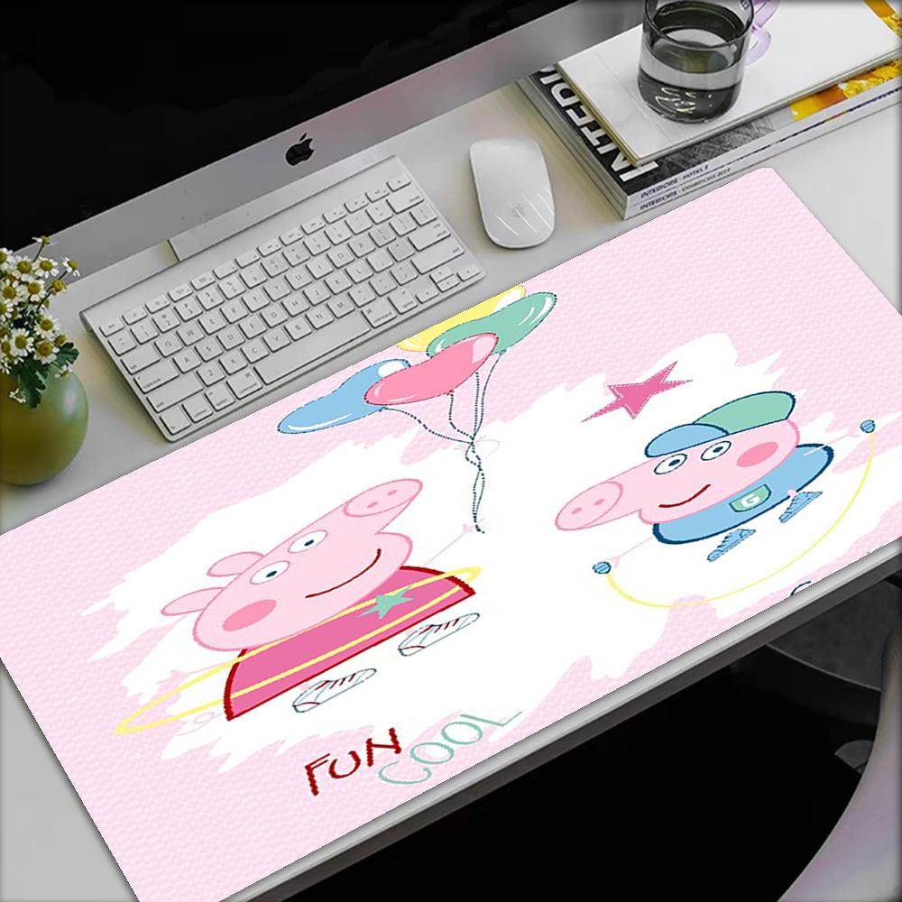 Peppa Pig Theme Mouse Pad, Non Slip Rubber Base, Multifunctional Office & Home Decor, Perfect for Workspace Personalization.