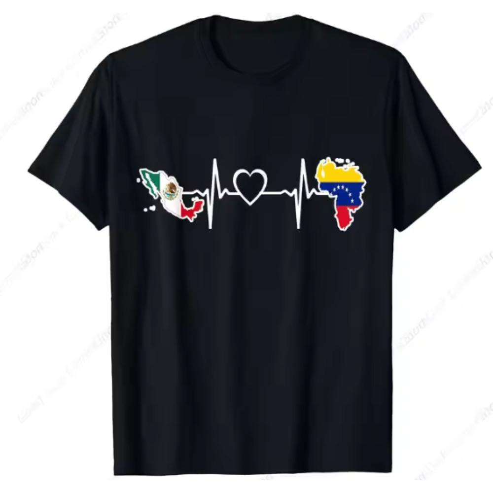 Venezuela TShirt Printed Women Men Unisex Black T shirts Womens Clothing Tees S