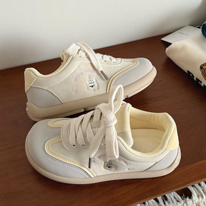 

Туфли на толстой подошве женские весна 2025 новые универсальные шикарные туфли маленькие белые туфли студенческие ретро повседневные туфли для моральной подготовки 40 жёлтый