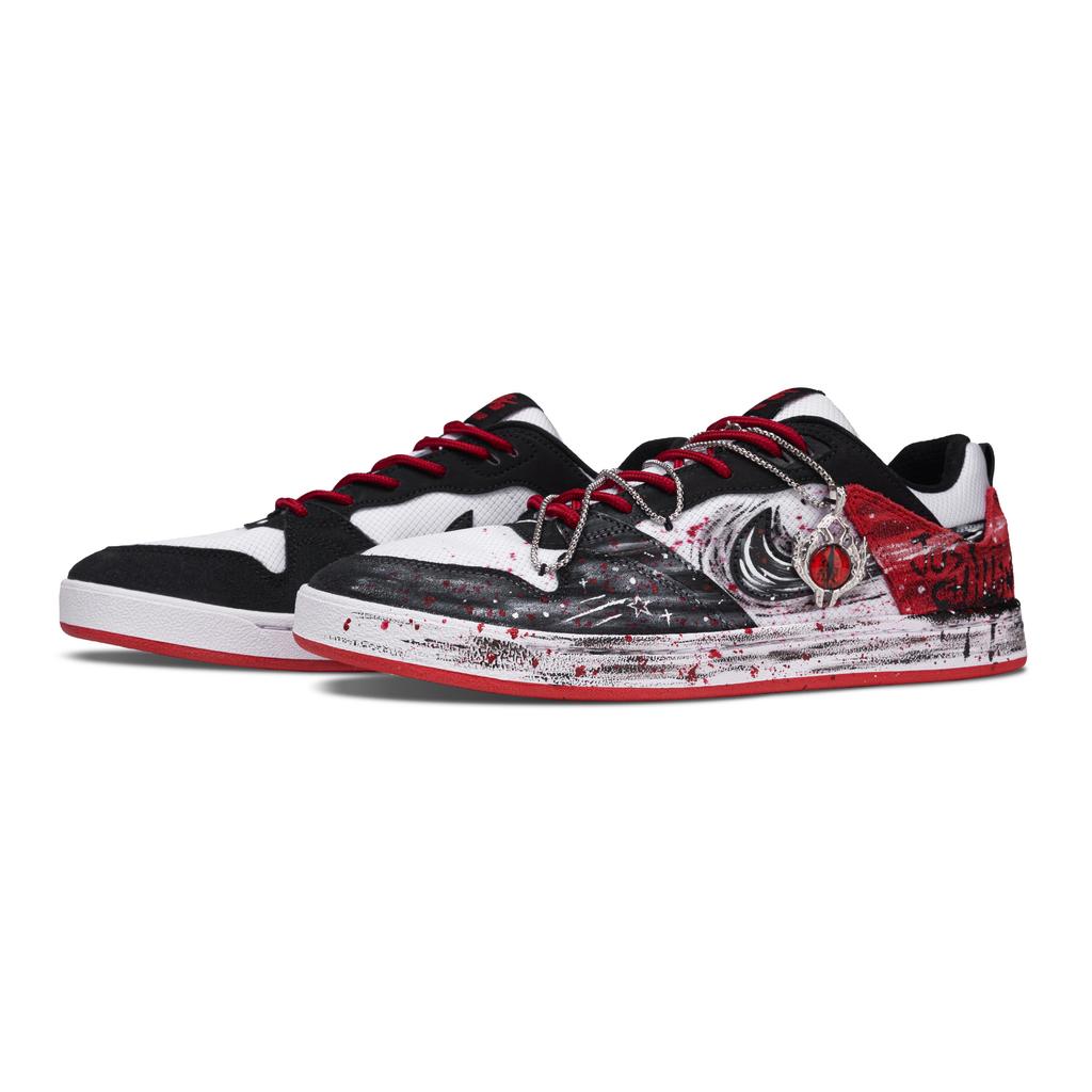 Nike SB Alleyoop Scarlet Consume Abrasion Resistant, Balanced, Breathable Low Top Skateboard Shoes Men's Black Red CJ0882-102(Team1730-)