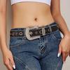 Spice Girl Belt Female Tide Eye Shiny Style Western Rhinestone Buckle Wide Belt Waist Chain