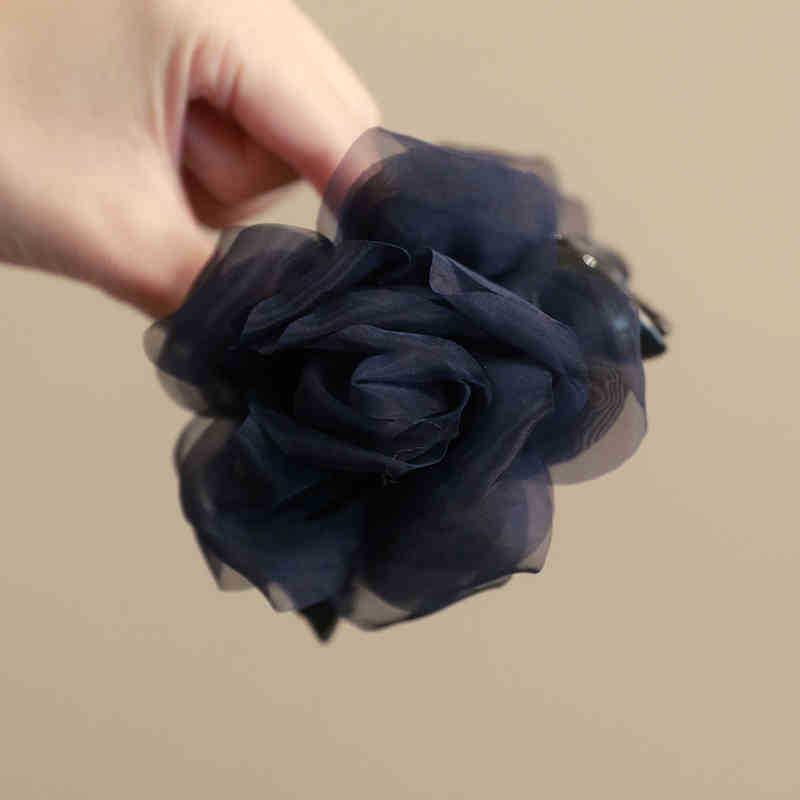 Chiffon Mesh Bow Hair Clip for Women - Summer Fairy Updo Accessory