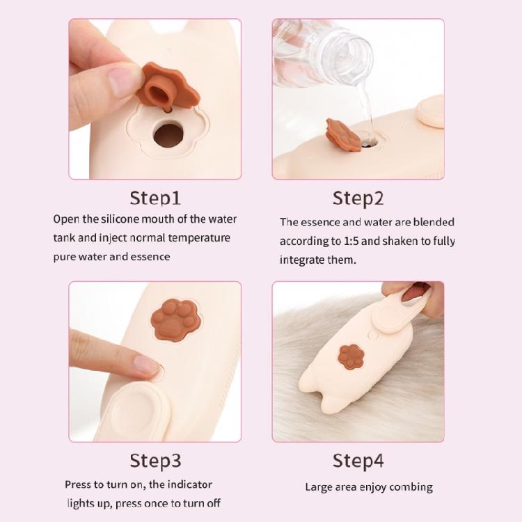 Shedding Steams Pet Hair Brushes Cats Dog Pet Electric Sprays Massage Brush Comb for Relaxation and Hair Nourishment