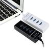Portable USB 3.0/2.0 Splitter 4 Port USB Hub Power Adapter for Laptop PC Notebook Receiver High-speed Transmission