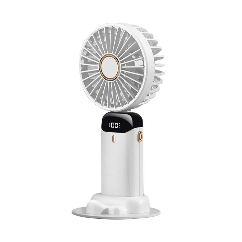 2024 New Usb Hand-held Fan Mini Portable Student Small Fans LED Digital Display