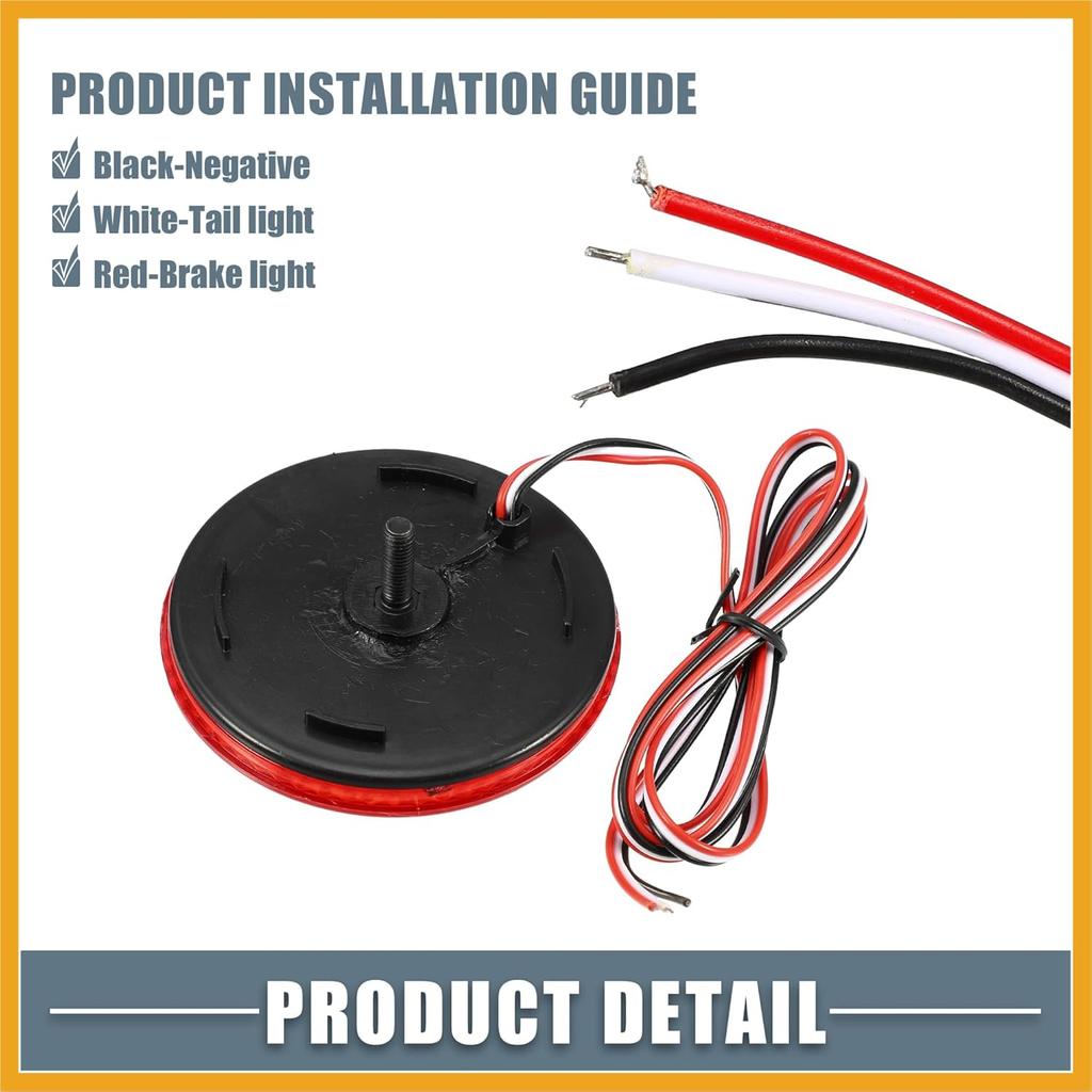 Rear Bumper Reflector Fog Brake Tail Light 81910-02040 8191002040 Red LED for Toyota Corolla 2009-2010 Plastic Red Lens (Set of 2) Replacement