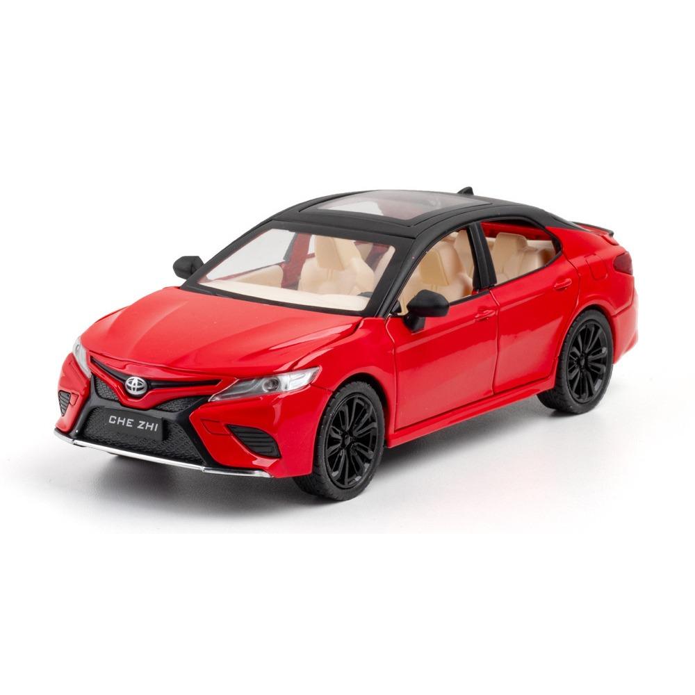 

1/24 масштаб Toyota Camry сплав модель автомобиля игрушки металл литой под давлением высокая имитация прочная модель автомобиля звук свет игрушка для мальчиков подарок на день рождения красный