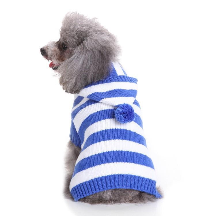 Autumn/Winter High Neck Christmas Dog Sweater - Warm Knitwear for Pets