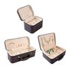 Travel Jewelry Case With Anti Scratch Interior And PU Exterior For Accessories Storage Box For Necklaces Earrings Rings