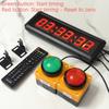 1.5-inch 29cm Button Stopwatch Sports Timer, With Buzzer Led Countdown Clock Button Game School Intelligence Sompetition Timer