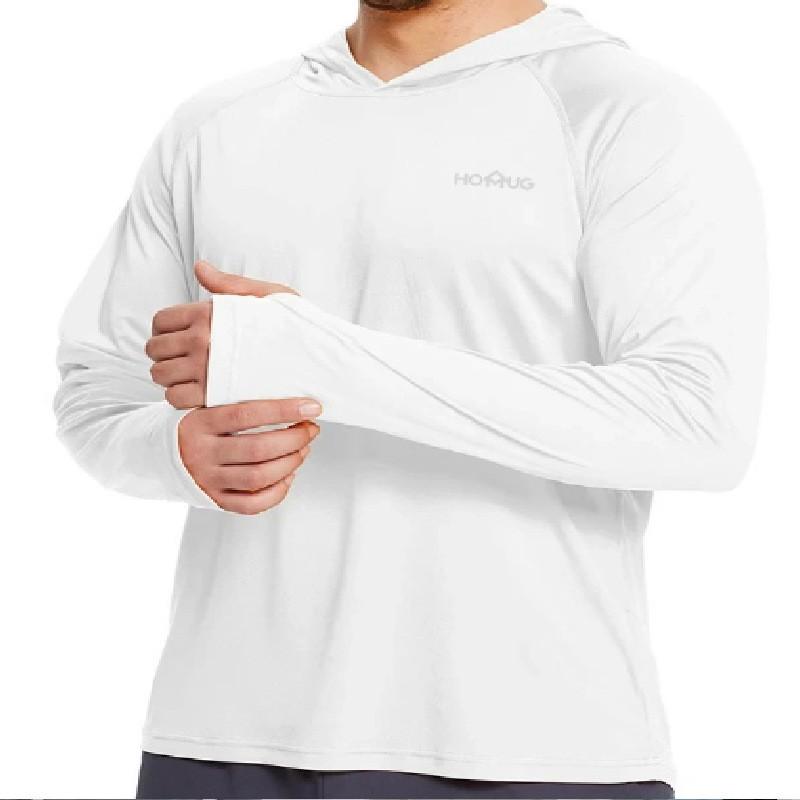 Long Sleeve Hooded Fishing Shirt UPF Quick Dry Breathable Outdoor Wear