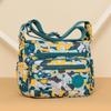 Bolsa feminina transversal grande capacidade bolsa de ombro de nylon bolsa de mãe estampada