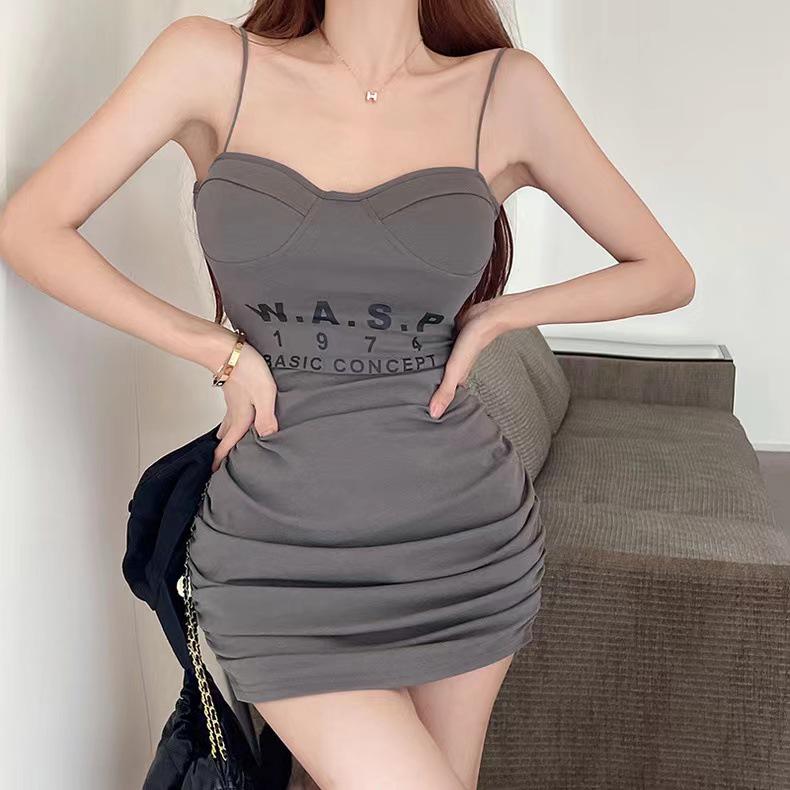 Women's Pink Strapless Bodycon Dress - Small Size, Summer Style, Ruched, Waist-Cinching Sling Design