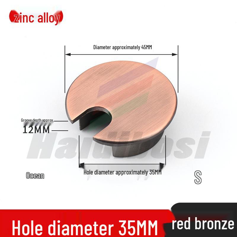 Desktop Cable Management Grommet Cover – Round Hole Sealing & Decoration