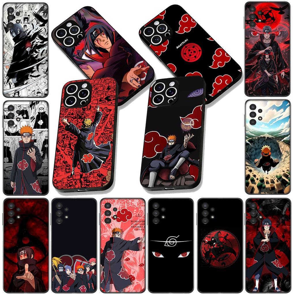 Phone Cover for Samsung Galaxy S25 S24 S23 FE Plus Ultra S7 Edge A16 A15 5G S25+ Casing Case Pain Akatsuki Narutos Itachi Uchiha
