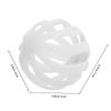 6Pcs Christmas Tree Hanging Ornaments Flocking Ball Pendant Festive Xmas Decor for Tree Home Party Hotel Mall Reusable