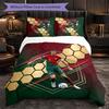 Set Lenzuola 3 Pezzi con Fantasia Cristiano Ronaldo Morbida Microfibra Copripiumino con Federe per Camera da Letto
