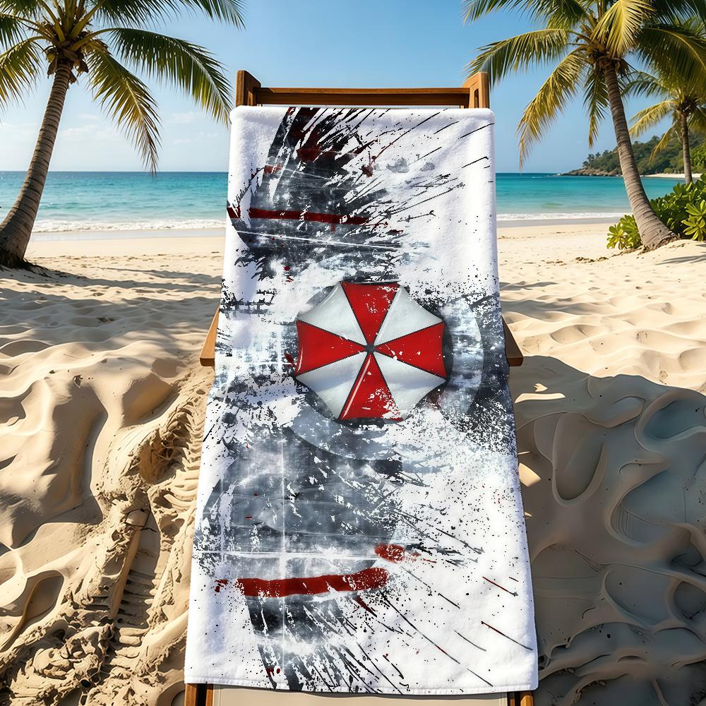 R-Resident E-Evil-ES Games Towel For Outdoor Camping Beach Towel Super Absorbent Quick-Drying Summer Towel