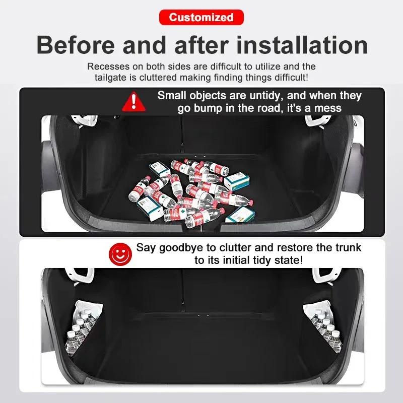 Thickening Trunk Storage Partition For Mercedes For Benz C Class W206 2025~2025 Multifunction Storage Box Interior Accessories